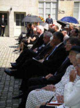 Gedenkfeier, Ehrenhof der Gedenkstätte Deutscher Widerstand in der Stauffenbergstraße, Berlin, 20.07.2006