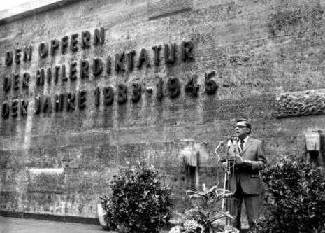 Gedenkfeier, Gedenkstätte Plötzensee, Berlin, 20.07.1976